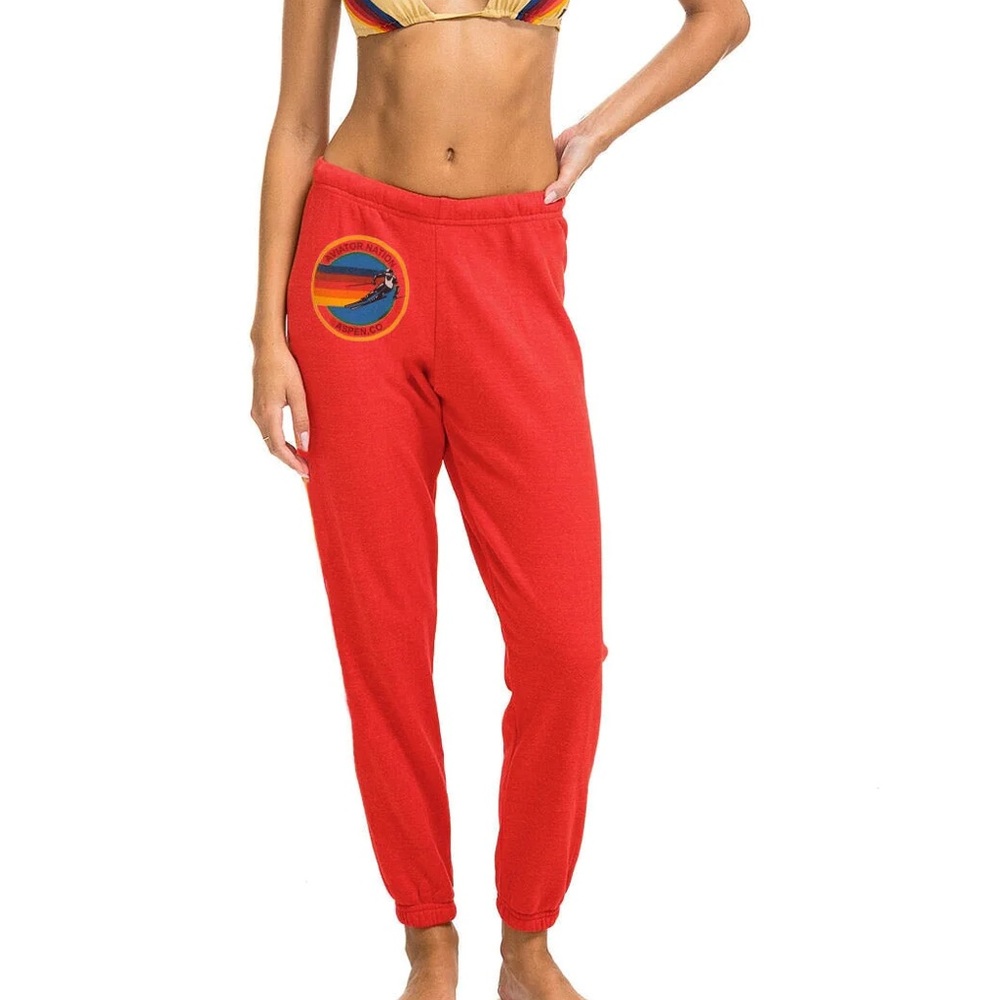 Aviator Nation Aspen Sweatpants - Red
